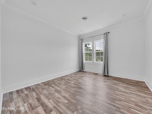 1100 Cedar Ln, Knoxville, TN 37912 - unfurnished room featuring wood finished floors and crown molding