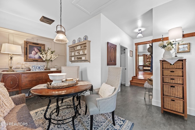 1292 Deer Lodge Hwy, Sunbright, TN 37872 - dining area featuring concrete floors