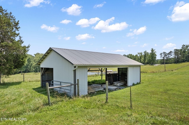 1292 Deer Lodge Hwy, Sunbright, TN 37872 - view of pole building with a yard and a carport