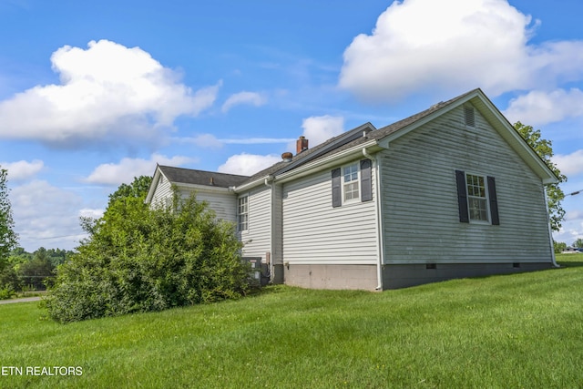 7518 Clapps Chapel Rd, Corryton, TN 37721 - view of home's exterior with crawl space and a lawn