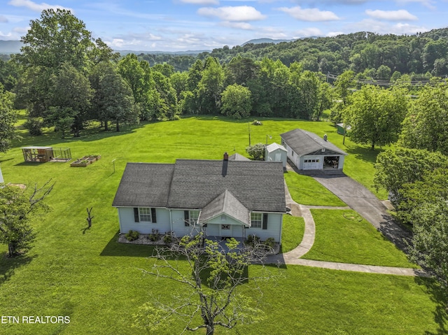 7518 Clapps Chapel Rd, Corryton, TN 37721 - view from above of property with a heavily wooded area
