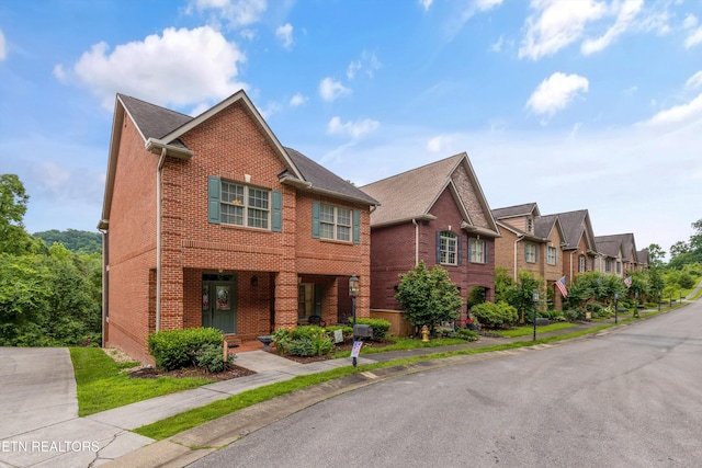 232 Park Meade Pl, Oak Ridge, TN 37830 - view of front facade with brick siding and a residential view
