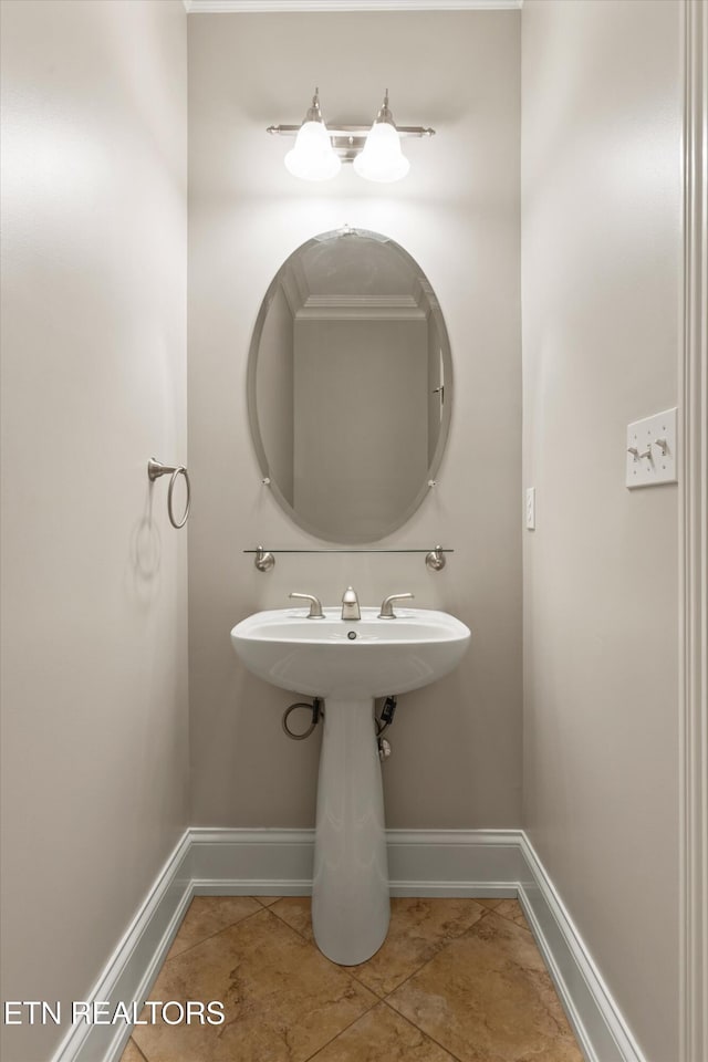 232 Park Meade Pl, Oak Ridge, TN 37830 - bathroom with baseboards and tile patterned floors