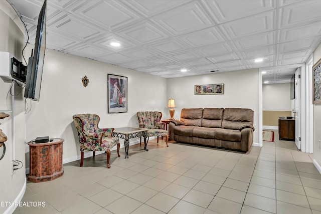 3950 Castle Rd, Gatlinburg, TN 37738 - living area featuring recessed lighting and light tile patterned flooring