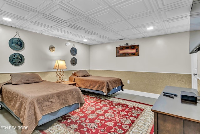 3950 Castle Rd, Gatlinburg, TN 37738 - bedroom featuring recessed lighting and an ornate ceiling