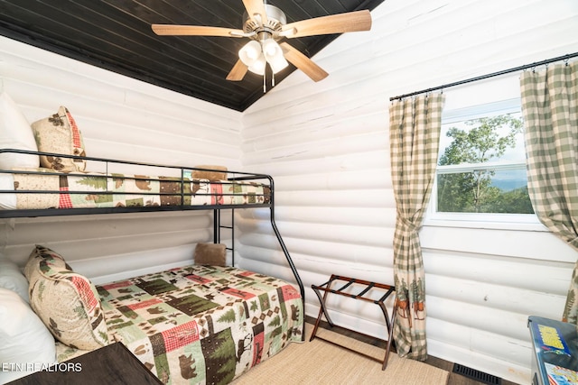 1065 Shell Mountain Rd, Sevierville, TN 37876 - carpeted bedroom featuring lofted ceiling