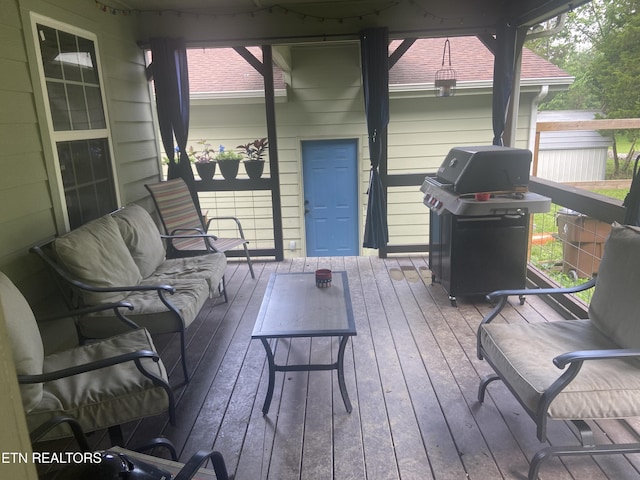 1843 Tazewell Pike, Corryton, TN 37721 - deck featuring a grill