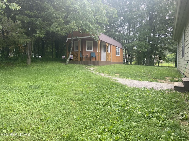 1843 Tazewell Pike, Corryton, TN 37721 - view of grassy yard featuring covered porch