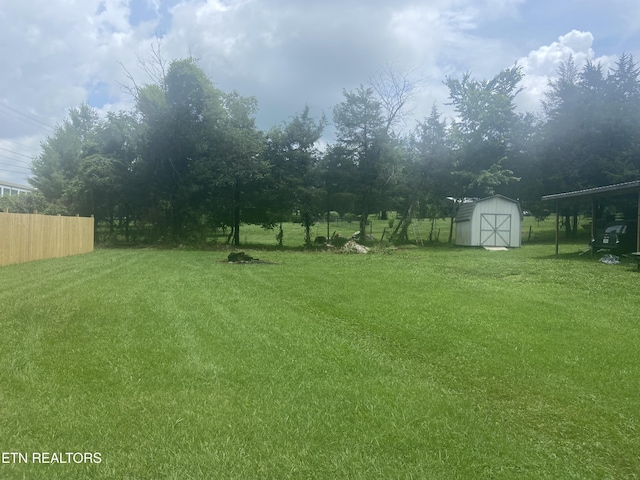 1843 Tazewell Pike, Corryton, TN 37721 - view of yard featuring a storage unit