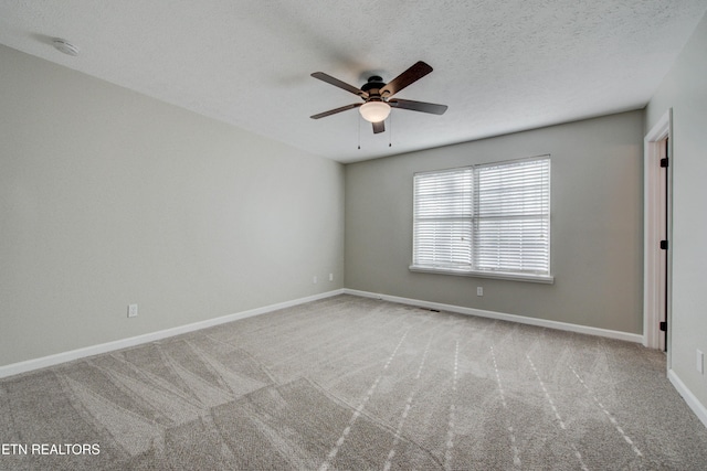 4004 Abercorn Rd, Knoxville, TN 37921 - empty room with a ceiling fan, a smoke detector, carpet flooring, and a textured ceiling