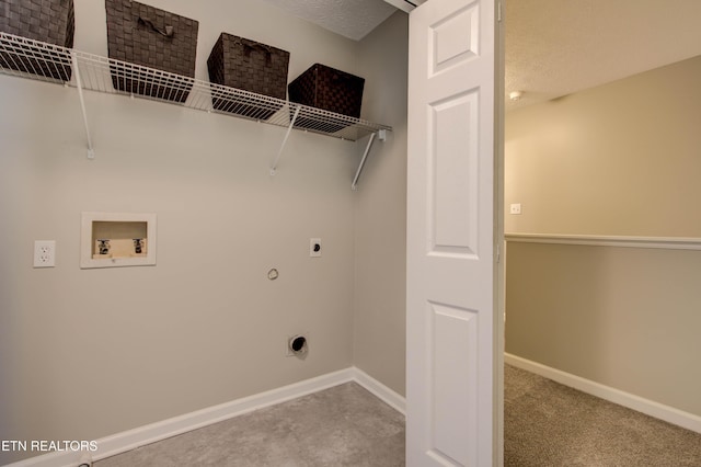 4004 Abercorn Rd, Knoxville, TN 37921 - laundry room with hookup for an electric dryer, washer hookup, and carpet floors