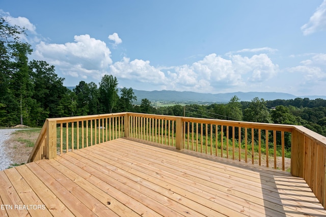 750 Bethlehem Rd, Lafollette, TN 37766 - wooden deck with a view of trees