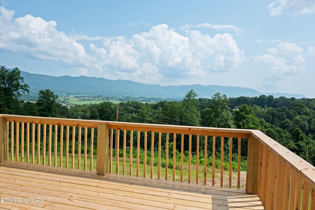 750 Bethlehem Rd, Lafollette, TN 37766 - deck with a mountain view and a view of trees