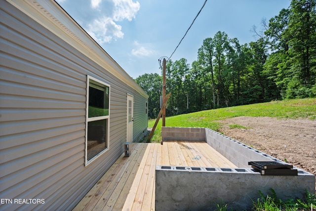 750 Bethlehem Rd, Lafollette, TN 37766 - deck featuring a lawn
