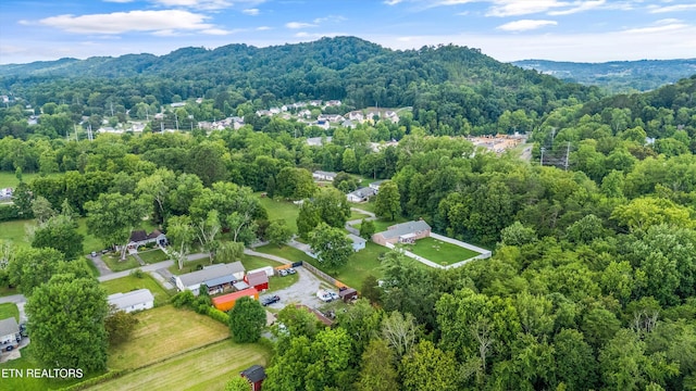 3408 Hackberry Rd, Knoxville, TN 37931 - aerial view of property's location featuring a heavily wooded area and mountains