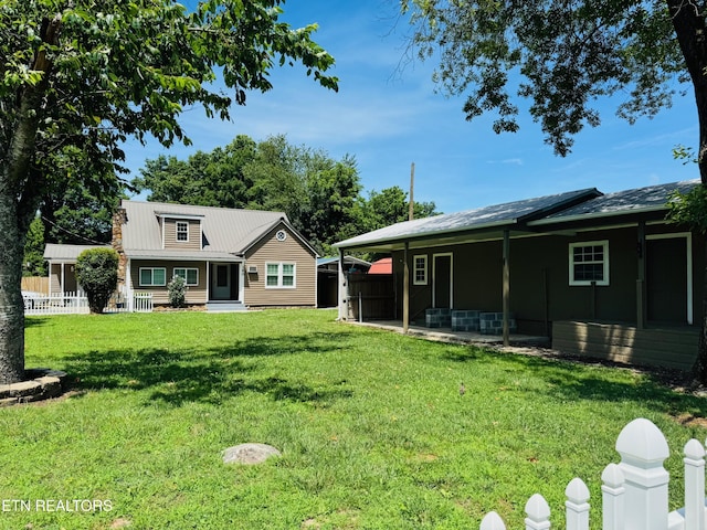 160 Clevenger Cut Off Rd, Newport, TN 37821 - rear view of house featuring a metal roof