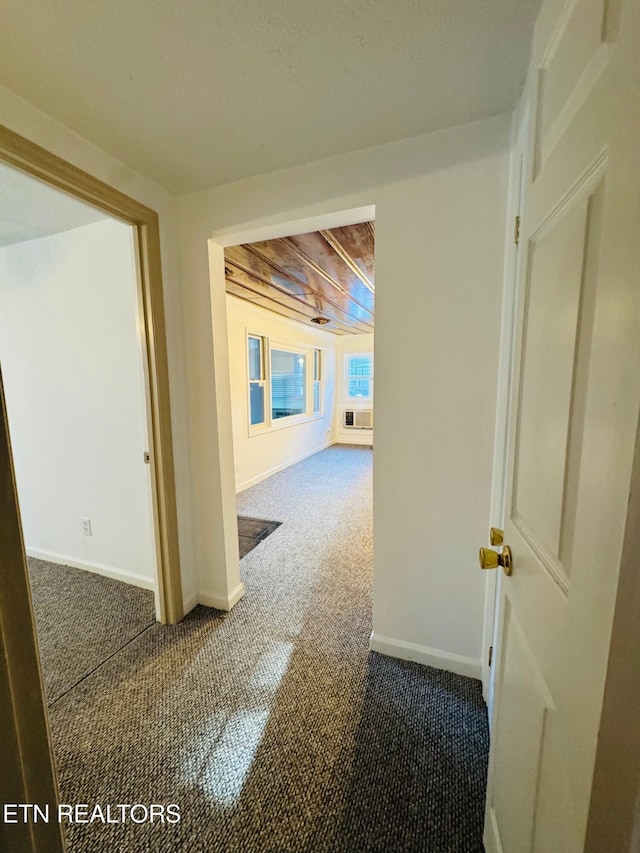 160 Clevenger Cut Off Rd, Newport, TN 37821 - corridor featuring dark colored carpet and baseboards