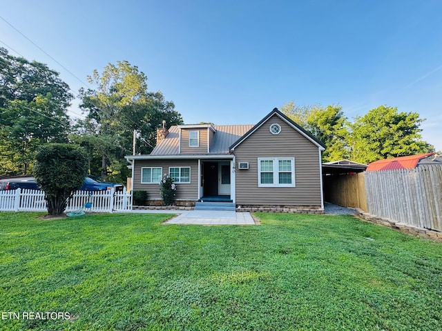 160 Clevenger Cut Off Rd, Newport, TN 37821 - view of front facade featuring a metal roof and a chimney