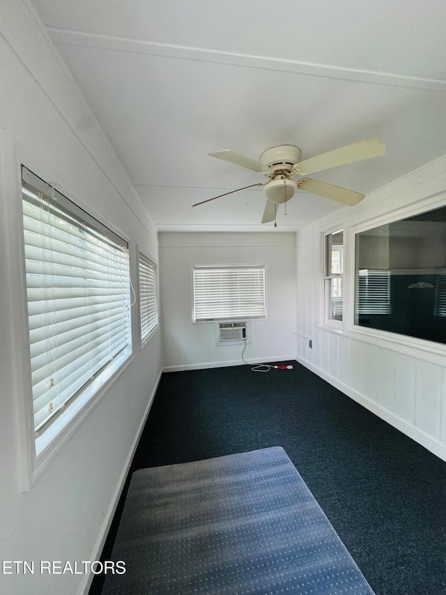 160 Clevenger Cut Off Rd, Newport, TN 37821 - unfurnished sunroom with a wall unit AC
