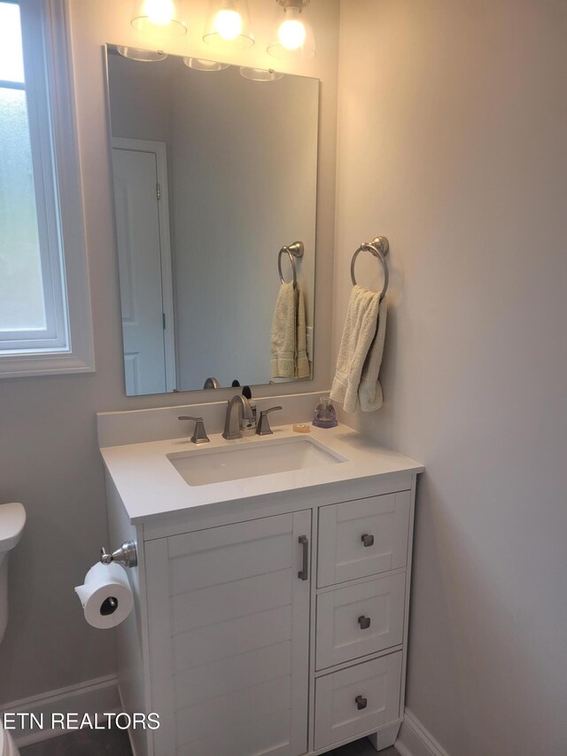 840 Granby Rd, Kingsport, TN 37660 - half bathroom featuring vanity and baseboards