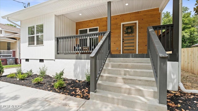 130 S Van Gilder St, Knoxville, TN 37915 - doorway to property with a porch and crawl space