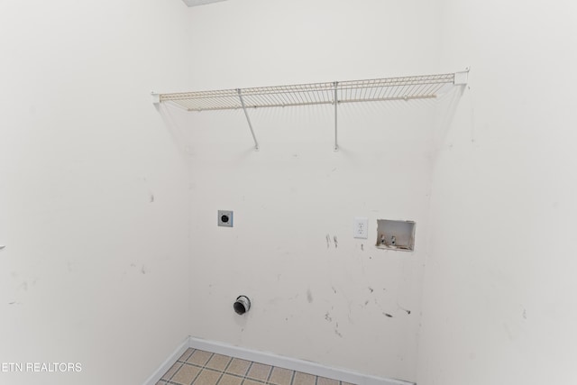 8016 Stablegate Way, Powell, TN 37849 - washroom with electric dryer hookup, washer hookup, and light tile patterned floors