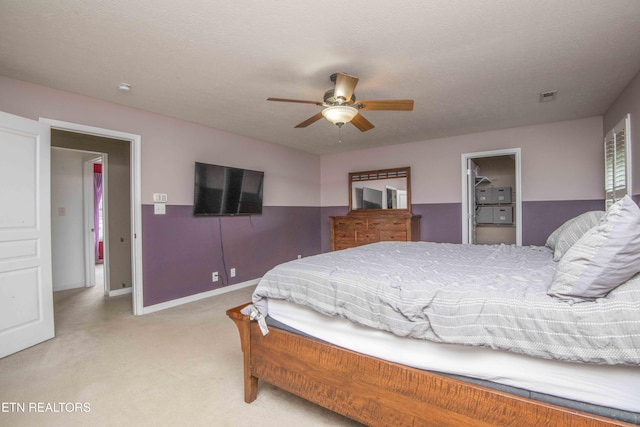 1223 Walnut Branch Ln, Knoxville, TN 37922 - bedroom featuring light carpet and a ceiling fan