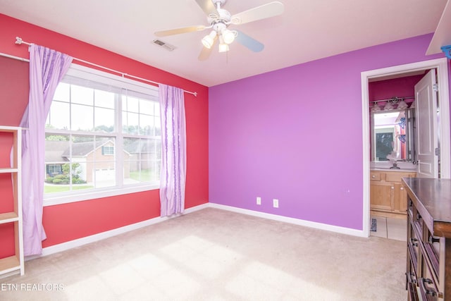 1223 Walnut Branch Ln, Knoxville, TN 37922 - carpeted empty room with baseboards and a ceiling fan