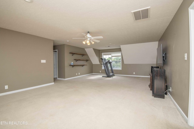 1223 Walnut Branch Ln, Knoxville, TN 37922 - unfurnished living room with light colored carpet and ceiling fan