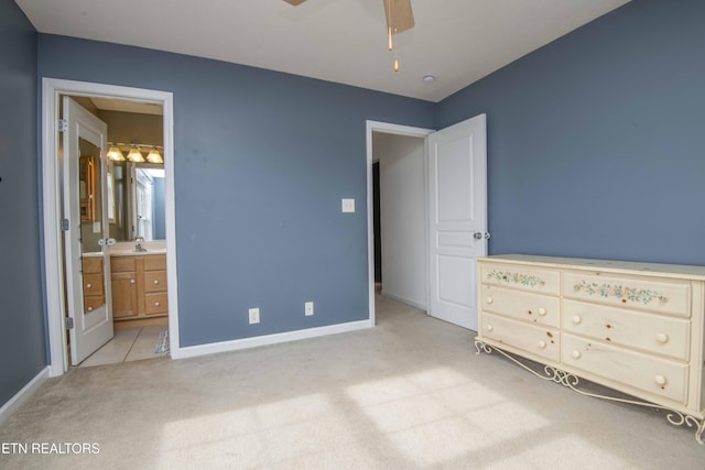 1223 Walnut Branch Ln, Knoxville, TN 37922 - unfurnished bedroom featuring light colored carpet and connected bathroom