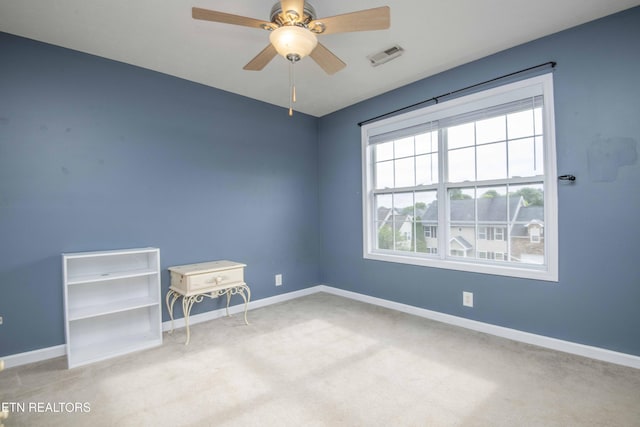 1223 Walnut Branch Ln, Knoxville, TN 37922 - carpeted spare room featuring baseboards and ceiling fan