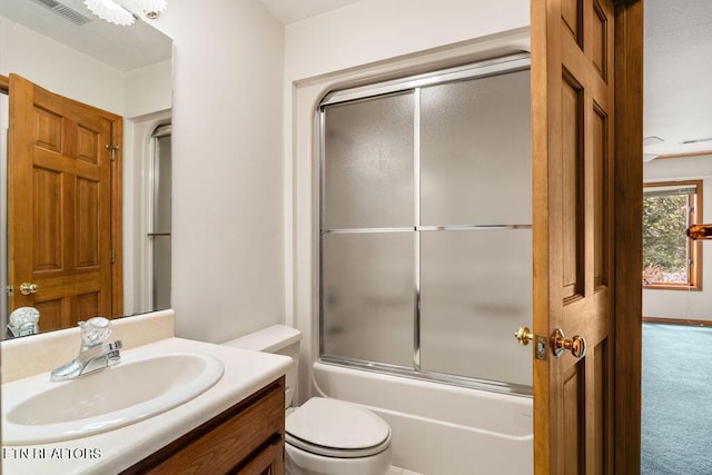 136 Oostagala Dr, Loudon, TN 37774 - bathroom with vanity and shower / bath combination with glass door