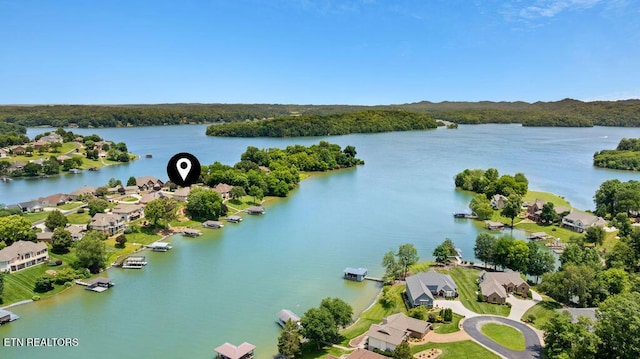 136 Oostagala Dr, Loudon, TN 37774 - aerial view of residential area with a nearby body of water