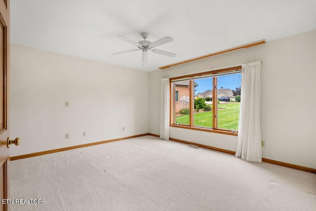 136 Oostagala Dr, Loudon, TN 37774 - empty room featuring light carpet and ceiling fan