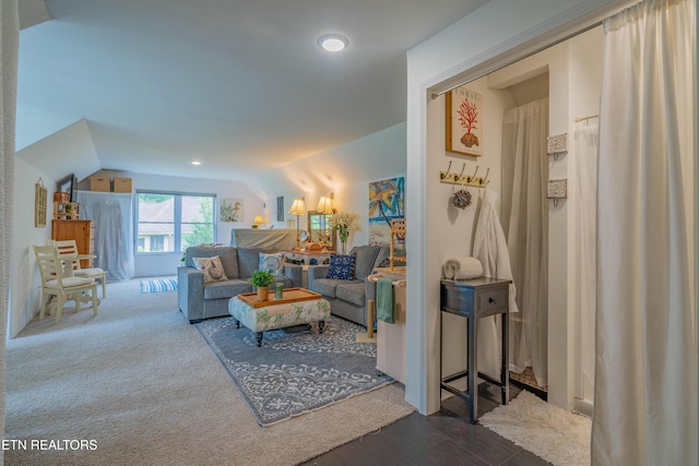 135 Chanusi Way, Loudon, TN 37774 - living room featuring lofted ceiling and wood finished floors