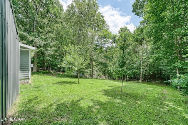 502 Midnight Dr, Byrdstown, TN 38549 - view of grassy yard featuring a view of trees