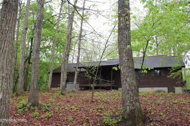 108 Laurel Dr, Jamestown, TN 38556 - back of house featuring roof with shingles and crawl space
