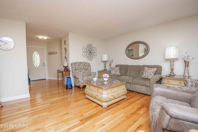 506 Blockhouse Valley Rd, Clinton, TN 37716 - living area with light wood-style floors and baseboards