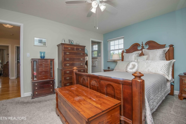 506 Blockhouse Valley Rd, Clinton, TN 37716 - bedroom with carpet and ceiling fan