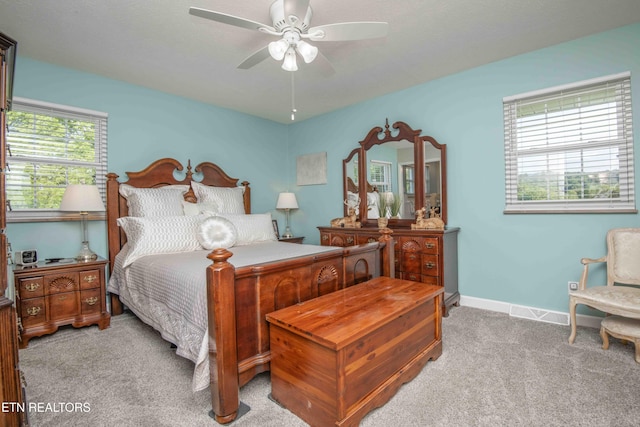 506 Blockhouse Valley Rd, Clinton, TN 37716 - carpeted bedroom with baseboards and ceiling fan