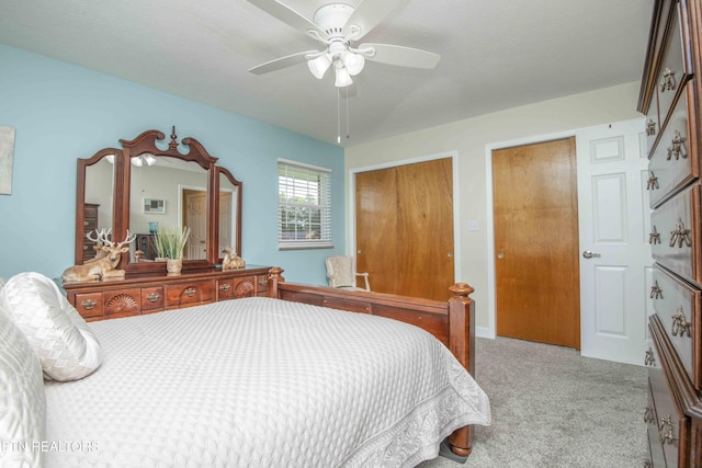 506 Blockhouse Valley Rd, Clinton, TN 37716 - bedroom with carpet floors and ceiling fan