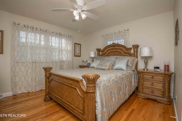 506 Blockhouse Valley Rd, Clinton, TN 37716 - bedroom featuring light wood finished floors and a ceiling fan
