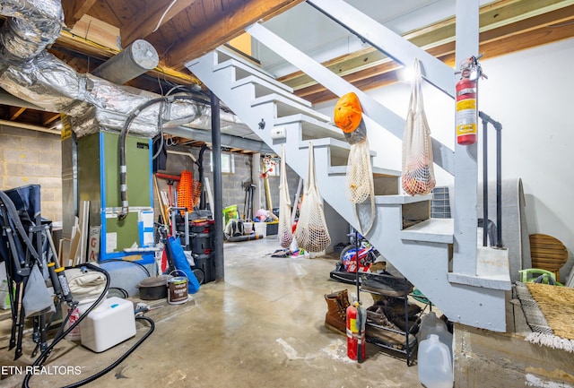 7908 Collier Rd, Powell, TN 37849 - unfinished basement with stairs
