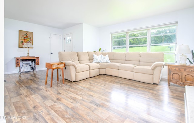 7908 Collier Rd, Powell, TN 37849 - living room featuring light wood-style flooring and baseboards
