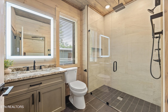 1646 Bear Valley Rd, Sevierville, TN 37876 - full bath with tile patterned floors, a shower stall, and vanity