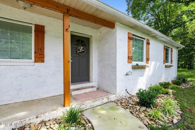 150 Scott Dr, Huntsville, TN 37756 - view of exterior entry featuring brick siding