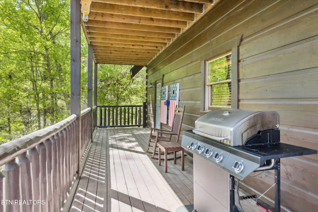 3206 Falling Leaf Way, Pigeon Forge, TN 37863 - deck with area for grilling