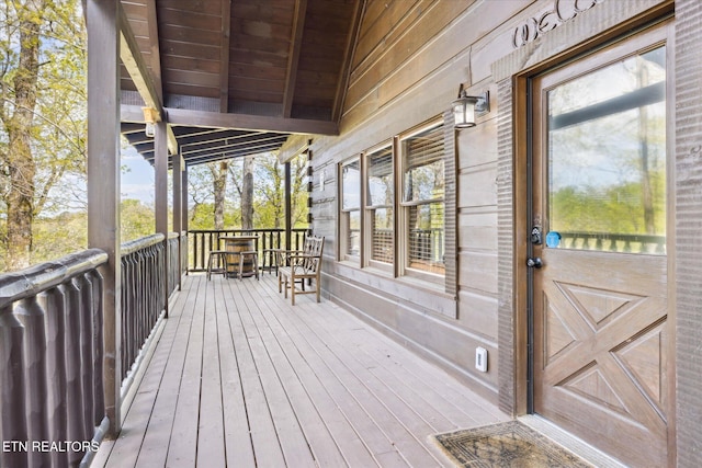 3206 Falling Leaf Way, Pigeon Forge, TN 37863 - view of wooden terrace