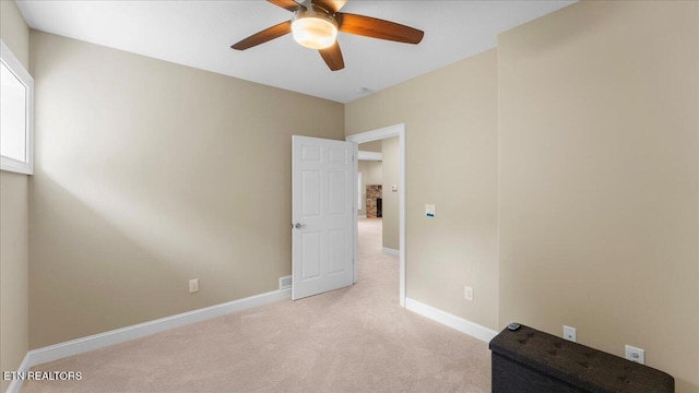 214 Unutsi Trl, Vonore, TN 37885 - spare room with light carpet and ceiling fan