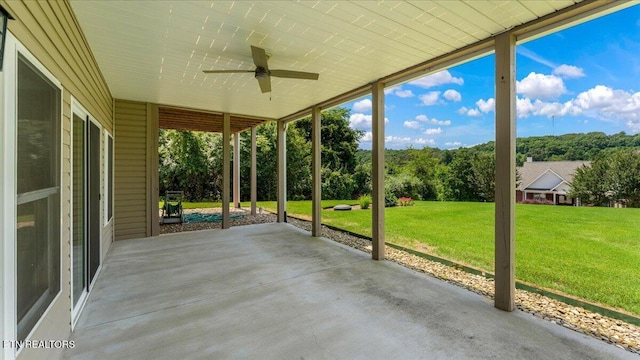 214 Unutsi Trl, Vonore, TN 37885 - view of patio with ceiling fan